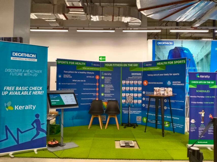 Keralty Booth at Decathlon